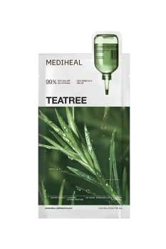 Maska w płachcie kojąco-nawilżająca z olejkiem z drzewa herbacianego, TEATREE ESSENTIAL MASK, Mediheal, 24 ml