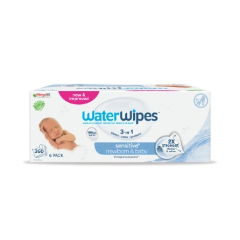 Chusteczki nawilżane dla dzieci i niemowląt Bio, Original, WaterWipes, 6x60 szt.