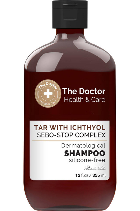 Szampon do Włosów Przeciw Przetłuszczaniu Dziegieć i Ichthyol, The Doctor, 355 ml