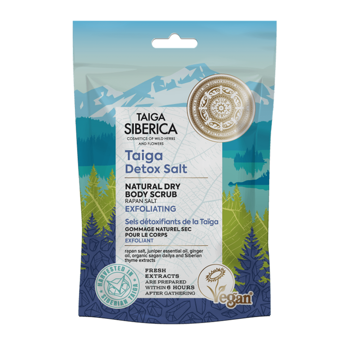 Suchy peeling do ciała złuszczający z solą, Natura Siberica, 250 ml