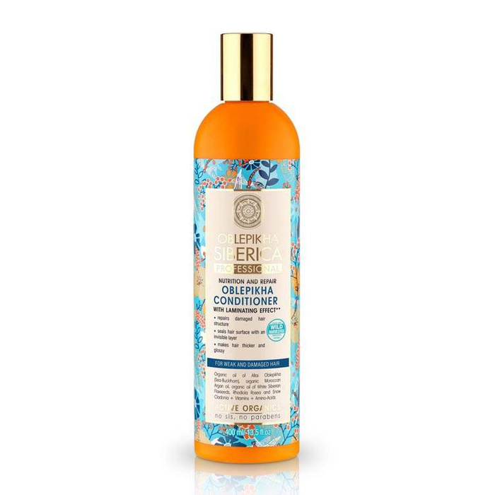 Odżywka Rokitnikowa z Efektem Laminowania, Natura Siberica, 400 ml