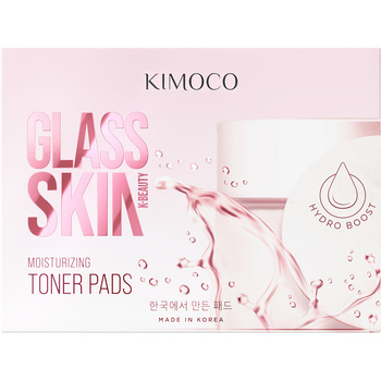Płatki tonizujące do twarzy nawilżające, Glass Skin, Kimoco Beauty 60 szt