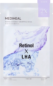 Maska w płachcie wygładzająca DERMA SYNERGY RETINOL X LHA, Mediheal, 25 ml