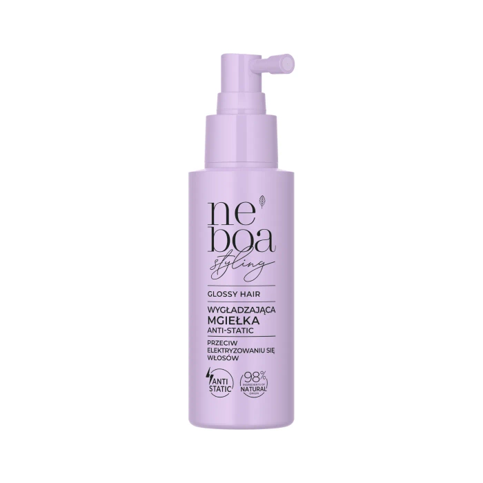 Mgiełka do włoasów wygładzająca przeciw elektryzowaniu, Glossy Hair, Neboa, 100ml