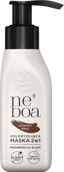 Maska koloryzująca 2w1 kawowy brąz, Neboa, 100 ml