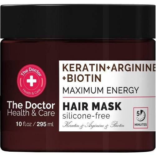 Maska do włosów Wzmacniająca Keratyna + Arginina + Biotyna, The Doctor, 295 ml