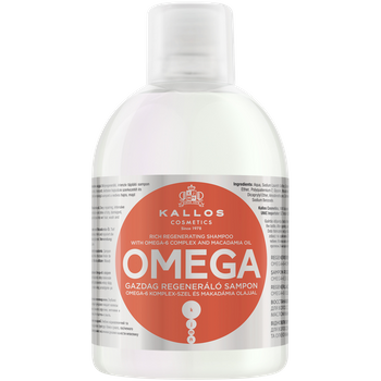 Odżywczy szampon do włosów, Kallos,1000 ml