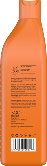 Odżywczy żel pod prysznic Ocean Sunset, Neboa, 300ml