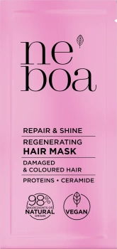 Mini Maska do włosów regeneracja i odbudowa, Repair & Shine, Neboa, 25 ml