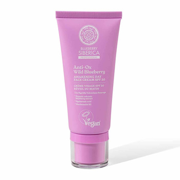 Pobudzający Krem do Twarzy z Filtrem SPF20, Blueberry Siberica, 50 ml
