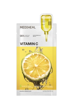 Maska w płachcie rozjaśniająco-nawilżająca z witaminą c, VITAMIN C ESSENTIAL MASK, Mediheal, 24 ml