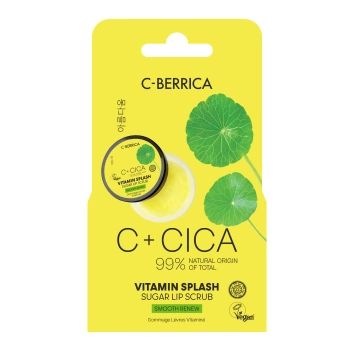 Peeling do ust cukrowy Vitamin Splash wygładzający, Cica C-Berrica, Natura Siberica, 10 ml