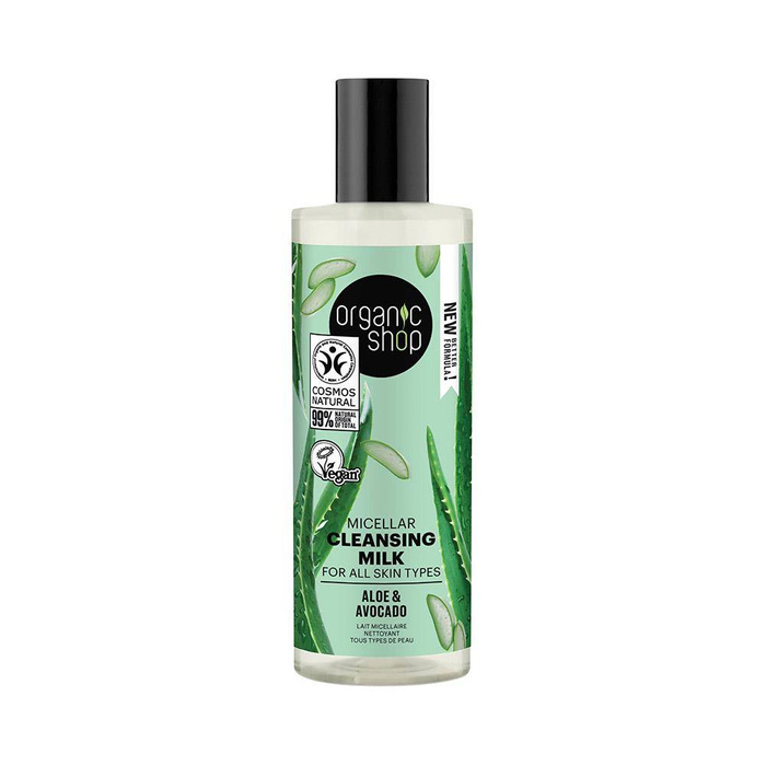 Mleczko do demakijażu, Awokado & Aloes, Organic Shop,  150 ml