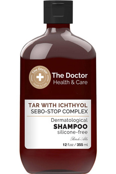 Szampon do Włosów Przeciw Przetłuszczaniu Dziegieć i Ichthyol, The Doctor, 355 ml