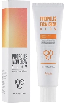 Propolis Facial Cream Glow - Rozświetlający krem do twarzy z propolisem, Esfolio, 50 ml